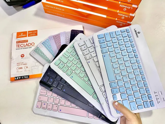 Teclado Bluetooth para tablet ipad celular - entrega em slz e região 