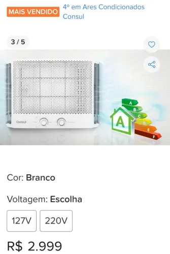 Ar condicionado Consul 10btus