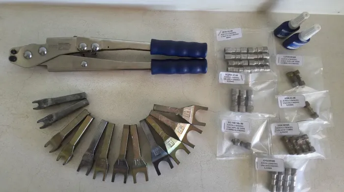 Solda fría, tubo aluminio / tubo cobre. Alicate lokring Vulkan, Con Mordentes<br>