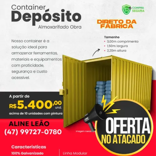 Container enviamos para todo Brasil em atacado direto de fabrica 