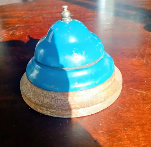 Campainha Sineta de Mesa Antiga Vintage 