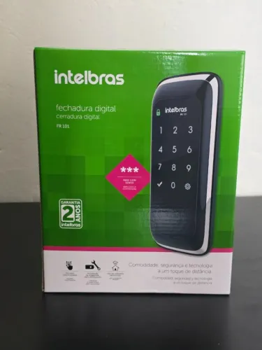Fechadura Digital de Sobrepor Touch Screen FR 101 Preto Intelbras