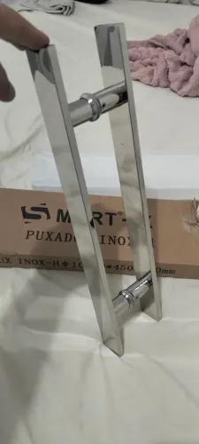 $120 puxador de inox 100% inox para porta ou portão, top de linha