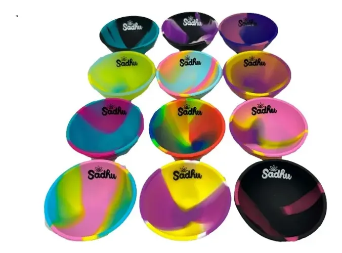 Cuia Silicone Sadhu Colorido Unidade Tie Dye