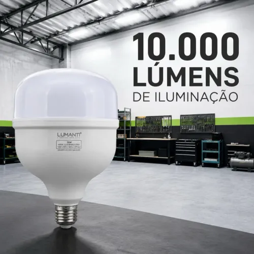 Lampada Led Bulbo 100w Lumanti potente 6500k