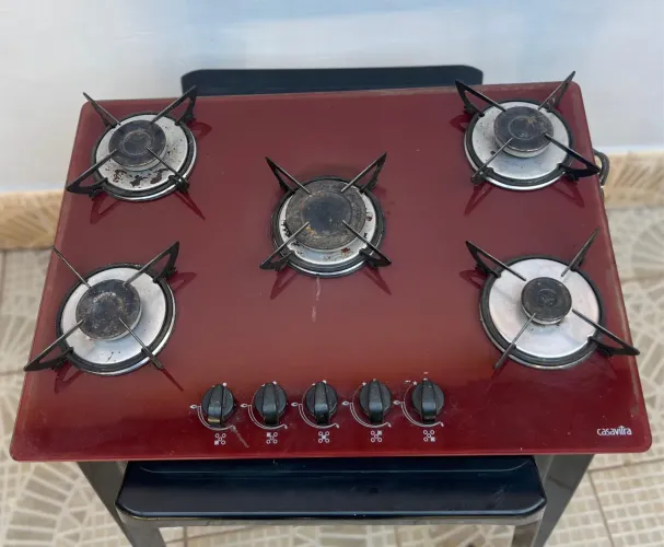 Fogão cooktop 5 bocas