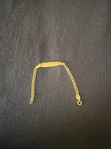 Pulseira infantil ouro