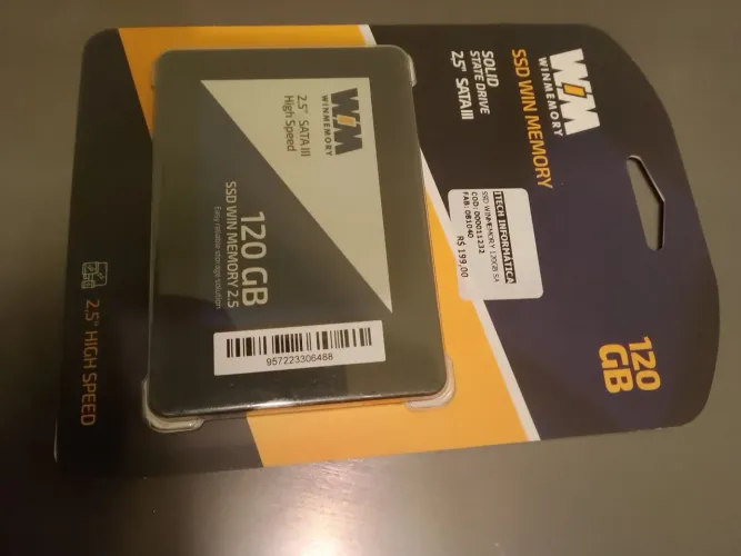 SSD novo lacrado 120 gb