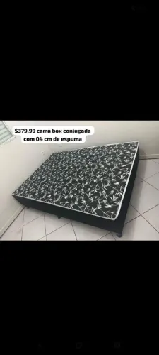 CAMA BOX CASAL ( SEM COLCHÃO)