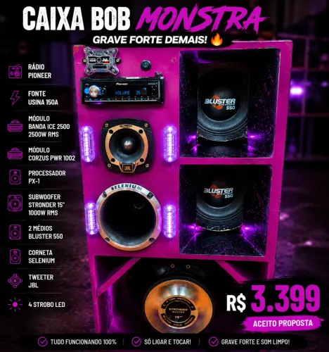 Caixa Bob Monstra Completa
