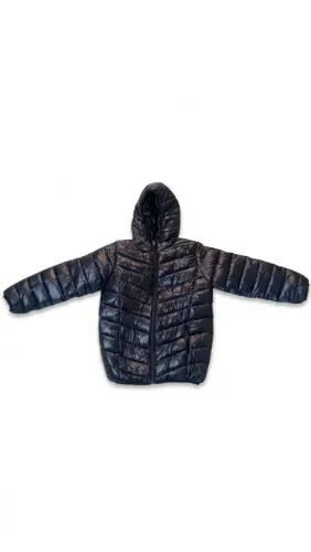 Casaco / Jaqueta de Frio Preta (Estilo Puffer) - Tam P (160)