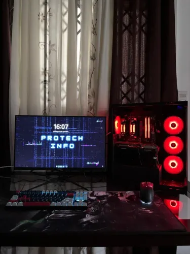PC Gamer RGB Radeon + Gabinete Aquário | Setup Gamer