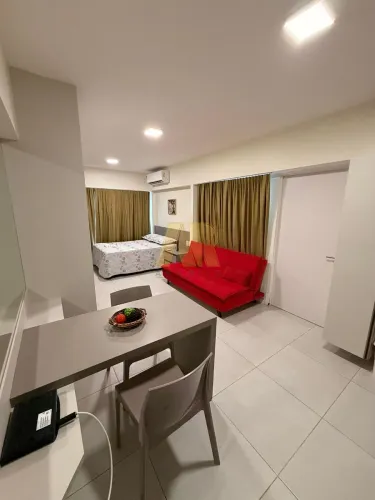APT TIPO STUDIO MOBILIADO - EDF TIME - PONTA VERDE