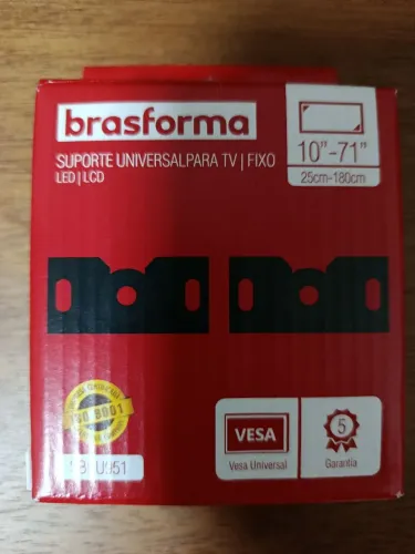 Suporte Universal Fixo para TV Brasforma SBU951 10 a 71 - Novo
