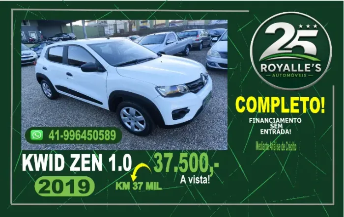 Renault Kwid Zen 1.0 Flex 12V 5P Mec. 2019