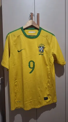 Camisa Seleção Brasileira Nike Amarela 2010 Nº 9