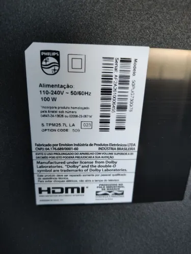 TV Philips 50 nova menos de 10 dias tenho nota fiscal tenho nota fiscal de uso