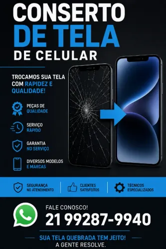 Troca de tela celulares