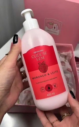 HIDRATANTE MORANGO E LEITE (NOVO)