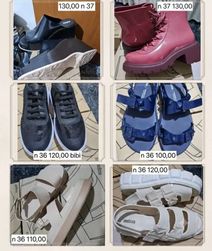 Melissas originais sem defeitos estado de novas