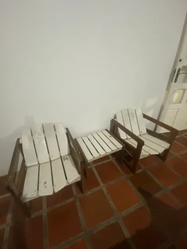 Conjunto de Madeira para Área Externa 3 peças