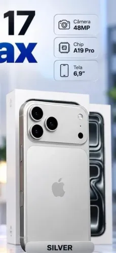 IPhone 17 pro max novo lacrado troco por moto ou carro dependendo tenho volta