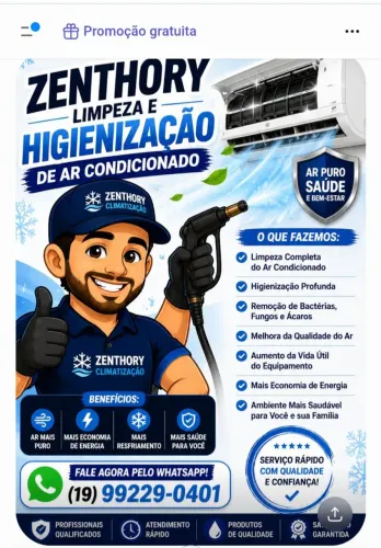 Limpeza e higienização de ar condicionado