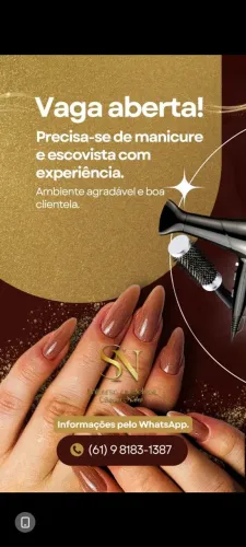 Manicure e escovista