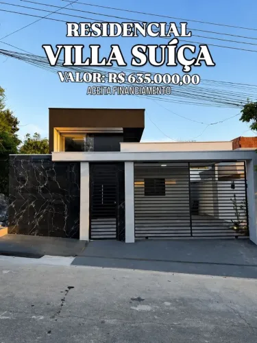 Casa no Villa Suíça - 3 Quartos (1 Suíte) 2 Vagas com 200m2 Terreno - Aceita Financiamento