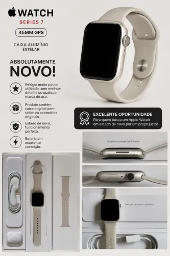 Relógio Apple Watch Series 7 GPS