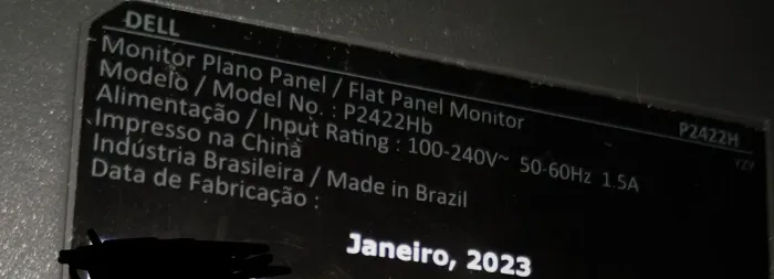 Monitor Dell P2422H 24" IPS Full HD 99% sRGB - Seminovo