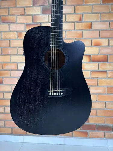 VIOLÃO ELÉTRICO STRINBERG FOLK SD200 TOS BLACK SERIES