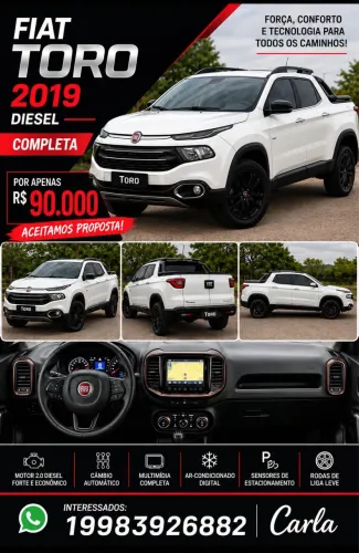 Fiat Toro Volcano 2.0 16V 4X4 TB Diesel Aut. 2019