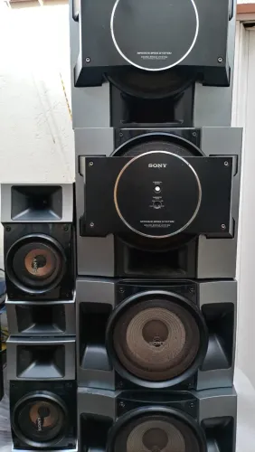 6 Caixas do som Sony Genezi Mhc-gtx88 - 4 Cx Acustica e 2 Cx Subwoolfer