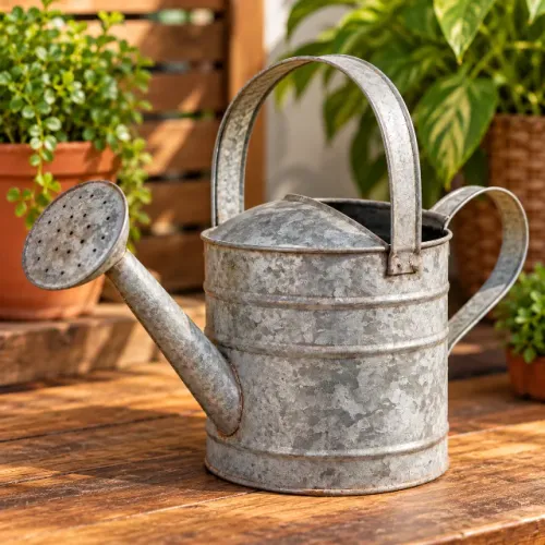Regador Galvanizado Vintage Decorativo