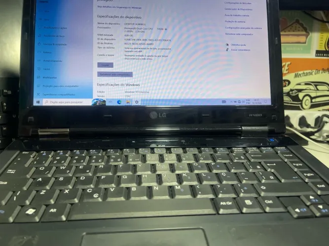 Notebook LG pronto para o uso
