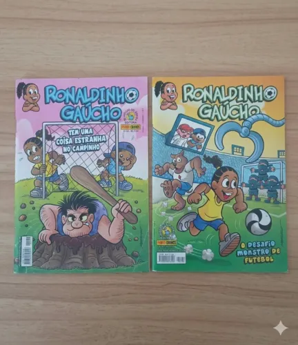 Kit 2 Gibis Ronaldinho Gaúcho | Turma da Mônica | Panini