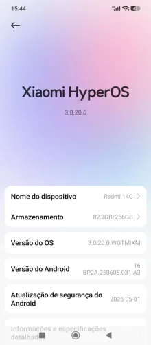 Celular redmi 14C 256gb