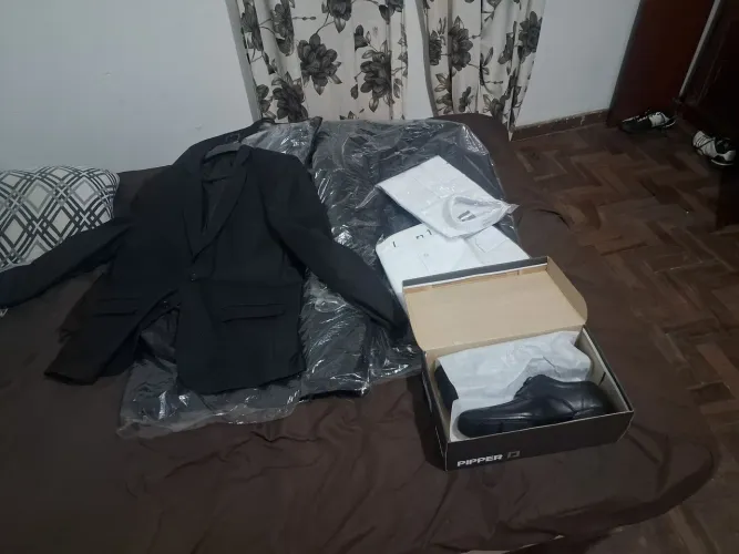 Kit 4 blazer 1 sapato n40 3 camisas social n4