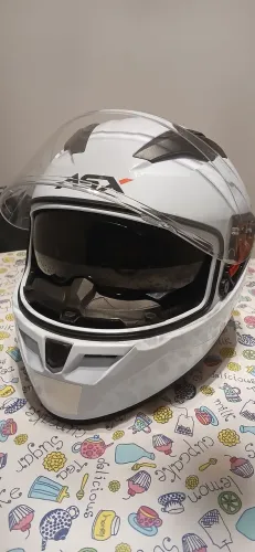 Capacete ASX SV CITY - óculos de sol integrado e capa