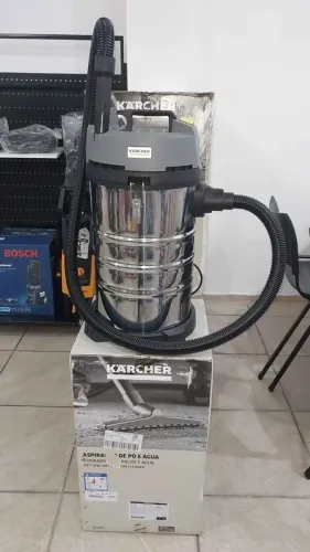 Aspirador 30L inox Profissional 1600w Karcher (Loja)