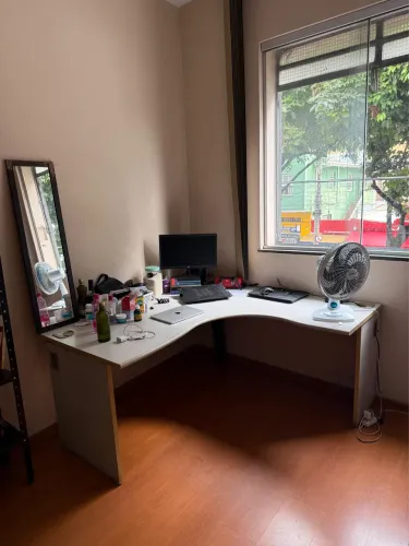 Mesa de Escritório em L Branca - Home Office / Escritório