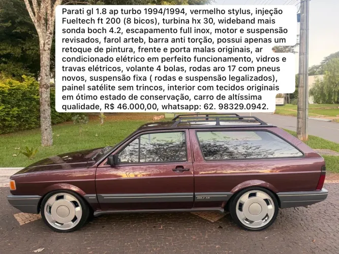 Volkswagen Parati GLI / GL 1.8 (álcool) 1994