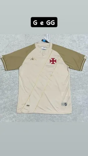 Camisa do Vasco 2025 bege tamanho GG