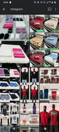 Roupas e cosméticos novos