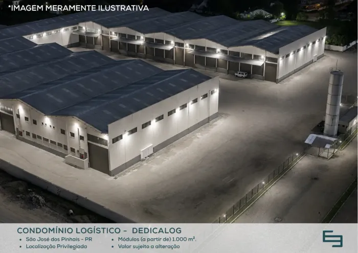 Galpão para alugar em São José dos Pinhais/PR com 5.000,00 m² em condomínio logístico
