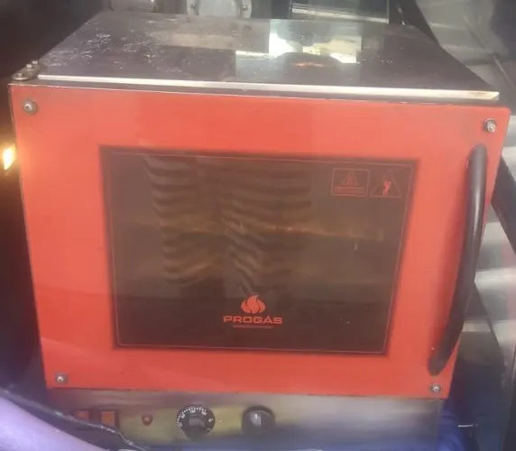Forno elétrico turbo progas usado conservado c garantia 220wts ou 127wts