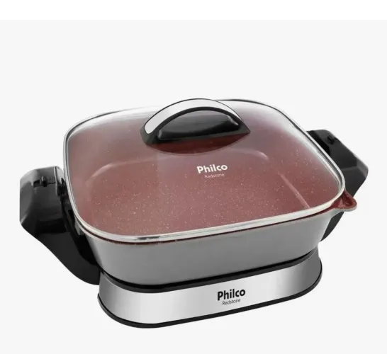 Panela Elétrica Redstone Com Revestimento 4L Vermelha Philco Vermelho 60 Hz