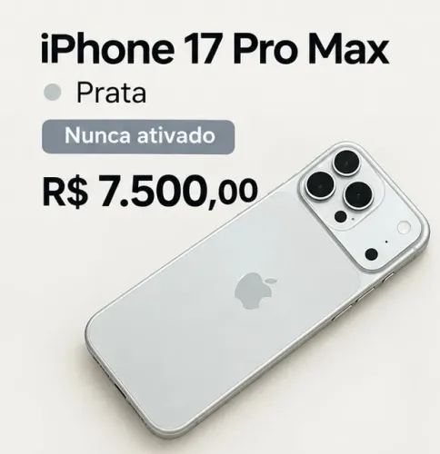 iPhone 17 Pro Max Prata