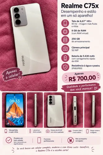 Celular Realme c75x